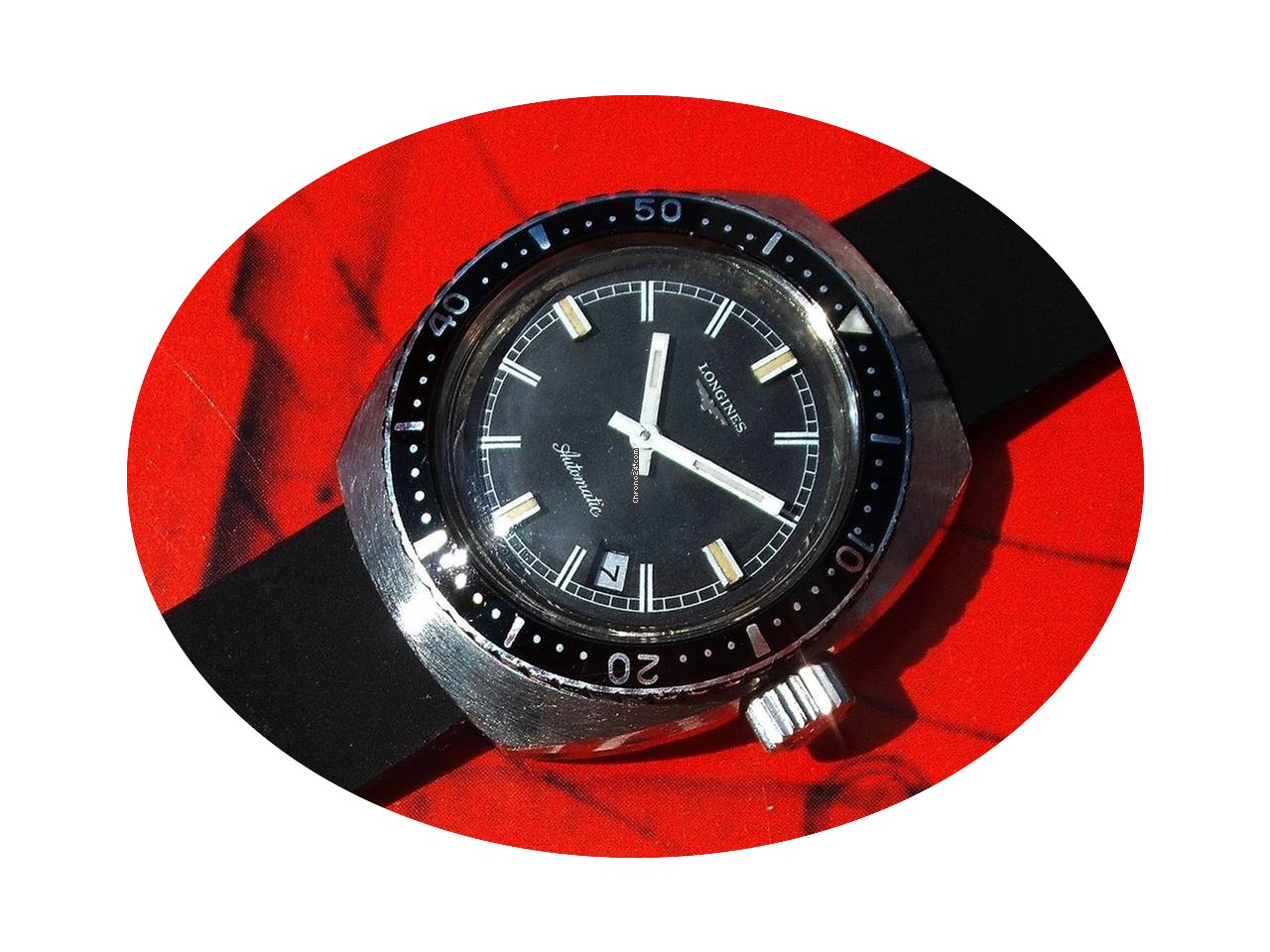 Longines black dial ladies diver from 19...