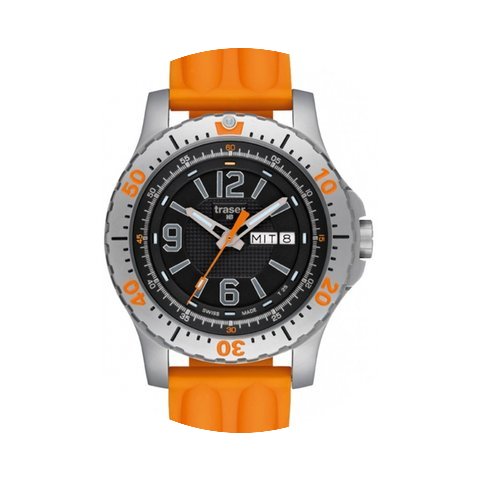 Traser H3 Extreme Sport mit orangenem Si...
