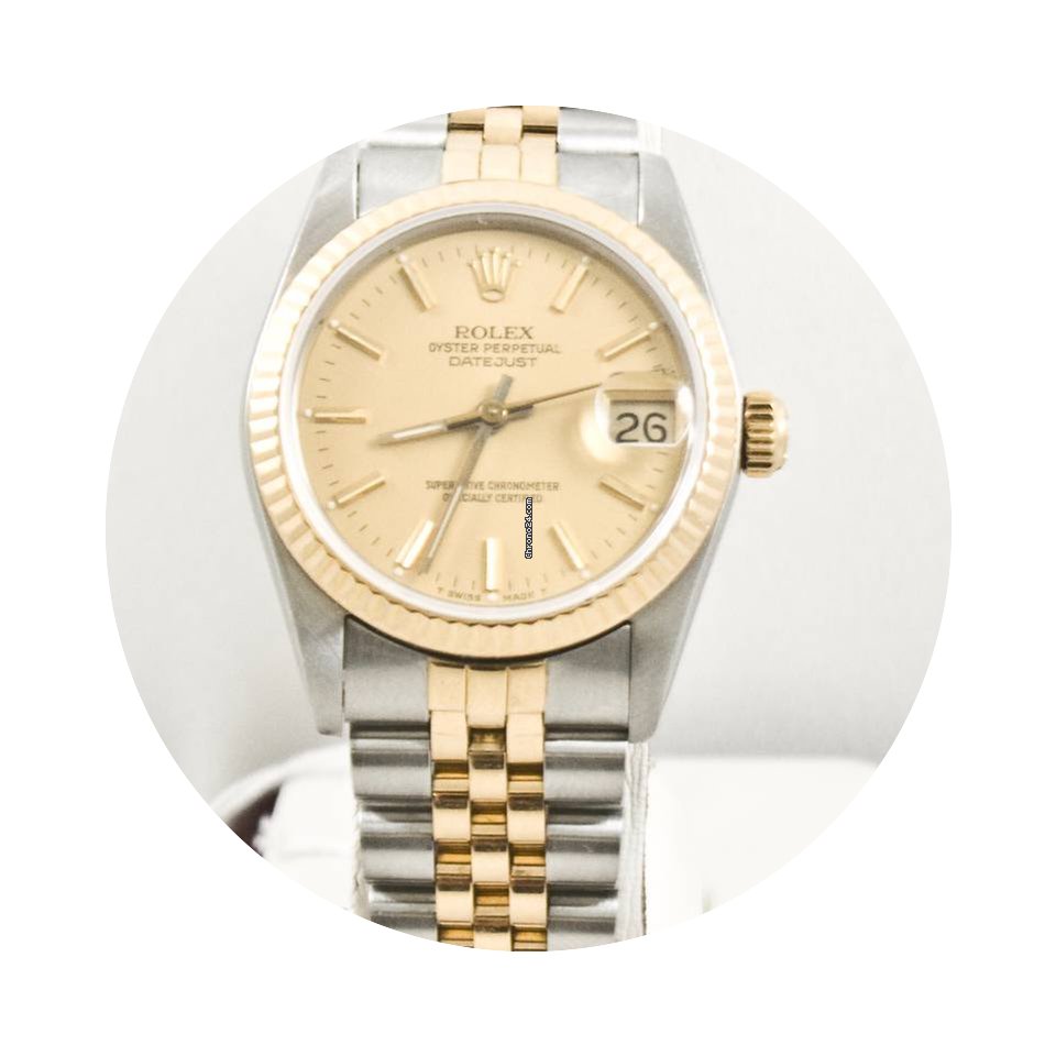 Rolex Lady-Datejust 68273 Midsize Champa...