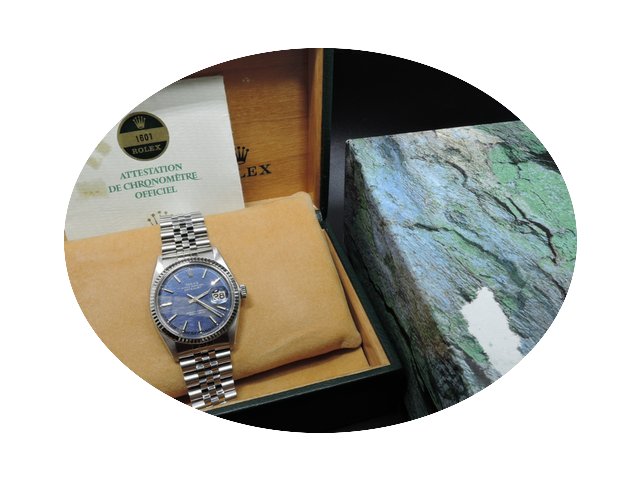 Rolex DATEJUST 1601 SS with ORIGINAL Blu...