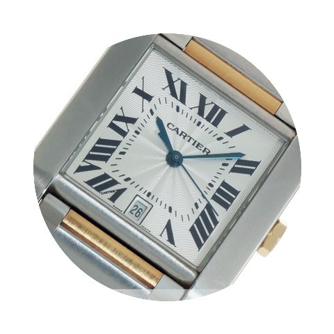 Cartier Tank Francaise Stahl / Gold...