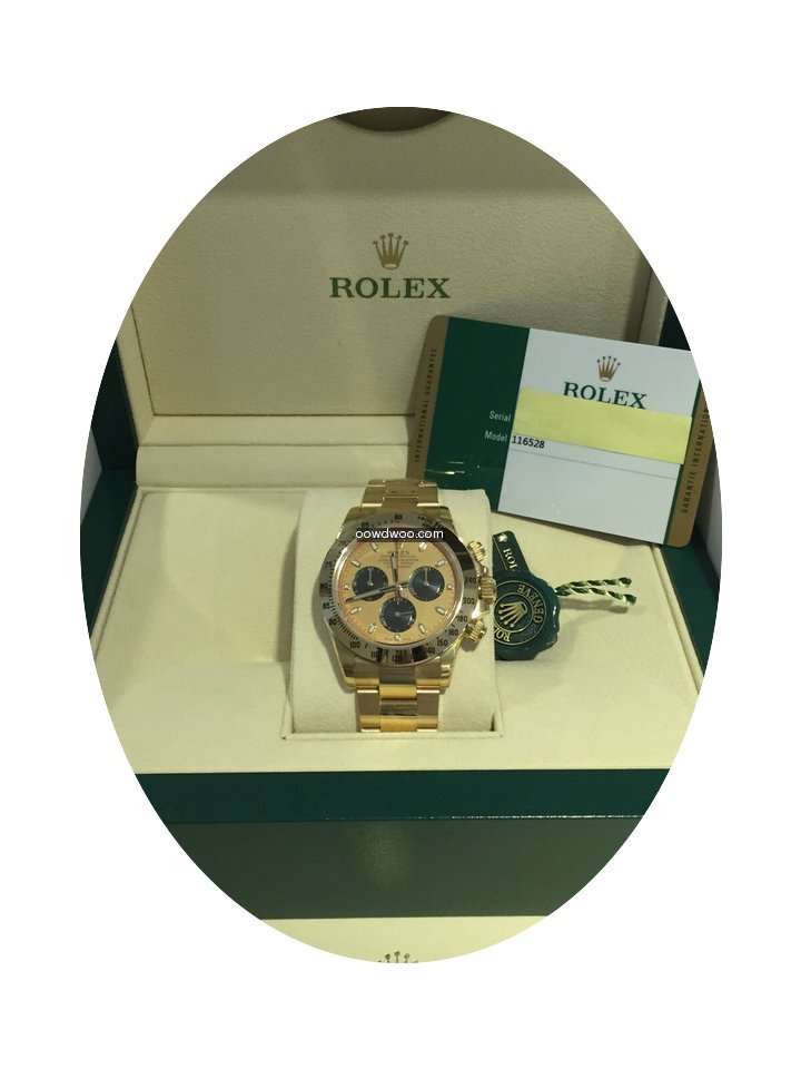 Rolex Daytona 116528 yellow dial...