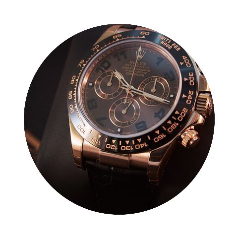 Rolex Daytona Rose Gold Leather Chocolat...
