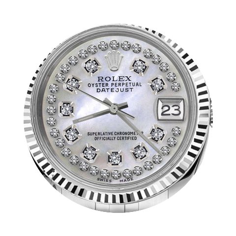 Rolex Men`s Rolex 36mm Datejust White Mo...