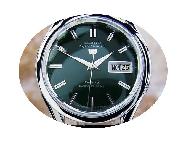 Seiko 5 Vintage Sportsmatic Deluxe Stain...