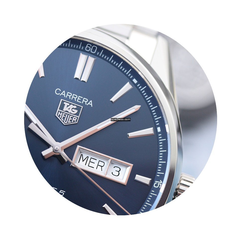 TAG Heuer Carrera Calibre 5 Day-Date Blu...