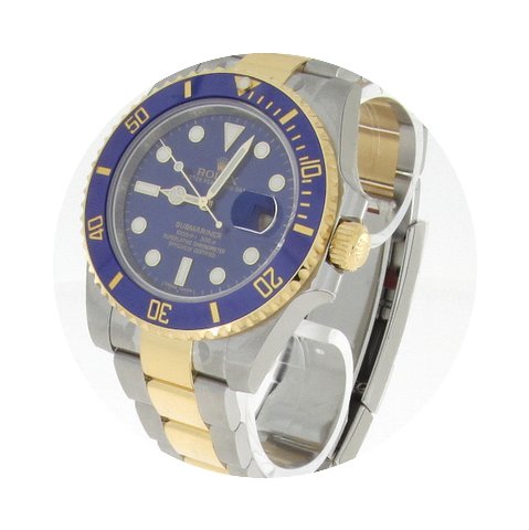 Rolex Submariner Stahl/Gold Blau...