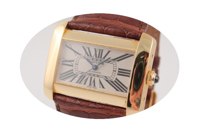 Cartier Divan XL Gelbgold Automatik...