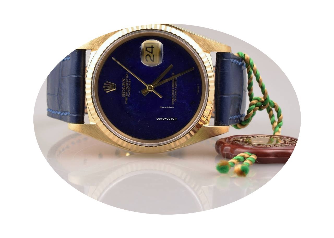 Rolex DateJust 16018 perfekt Lapis Lazul...