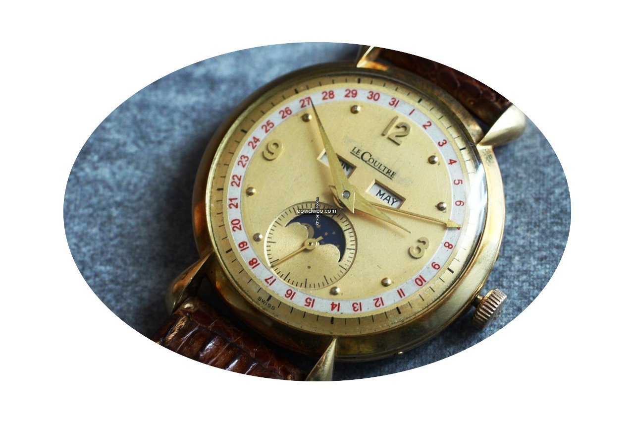 Jaeger-LeCoultre Vintage 18KYG Triple Ca...