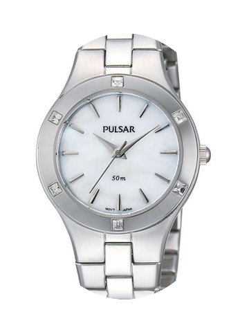 Pulsar PH8043X1 Damenuhr Perlmutt ZB sil...