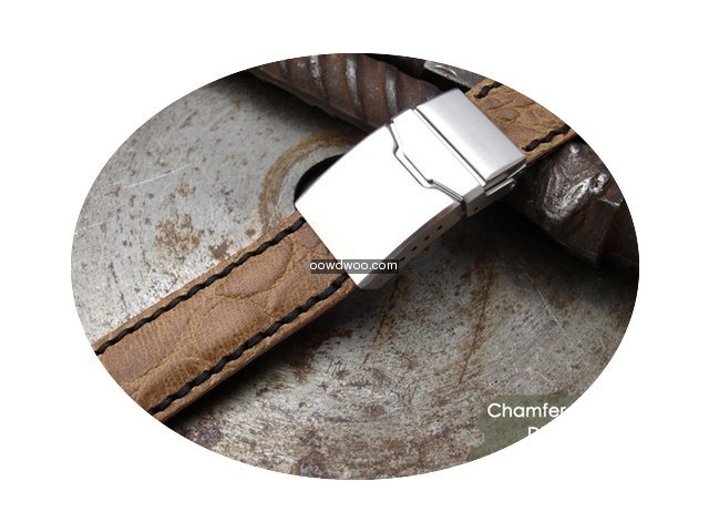 IWC 21mm Croco Grain Leather Replacement...