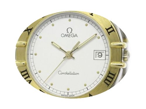 Omega Constellation 18k Gold Steel Quart...
