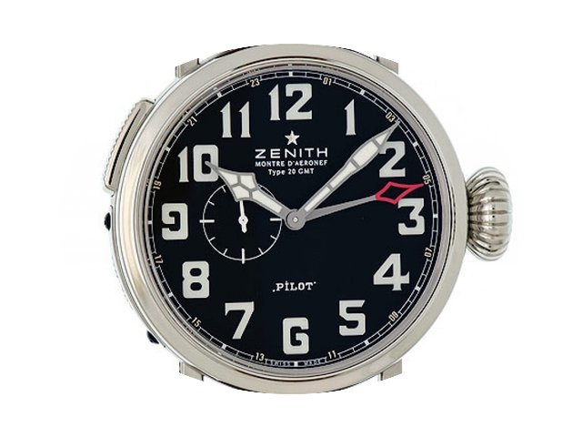 Zenith Pilot Type 20 GMT Stahl Automatik...