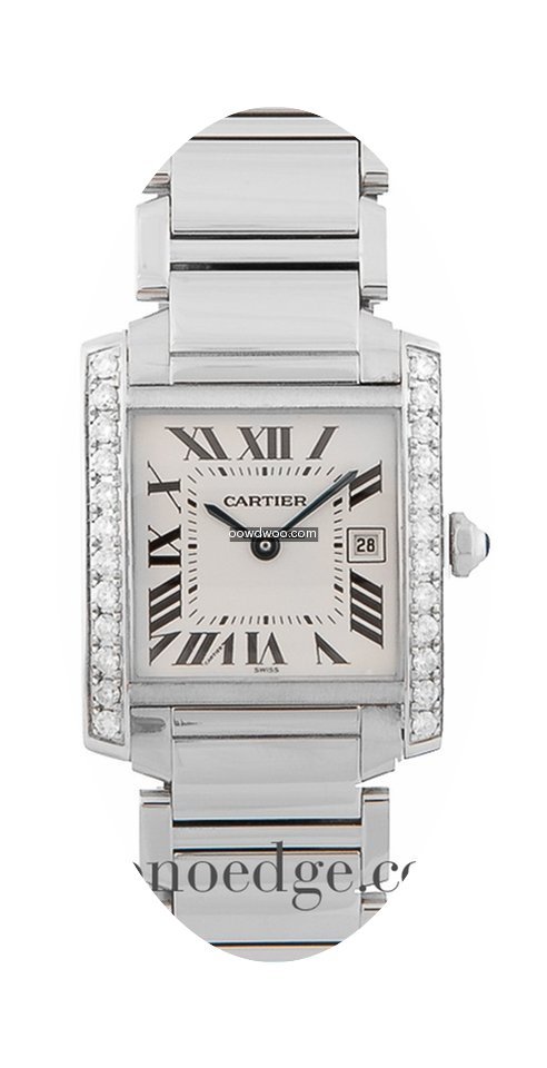 Cartier Tank Francaise Steel Midsize Dia...