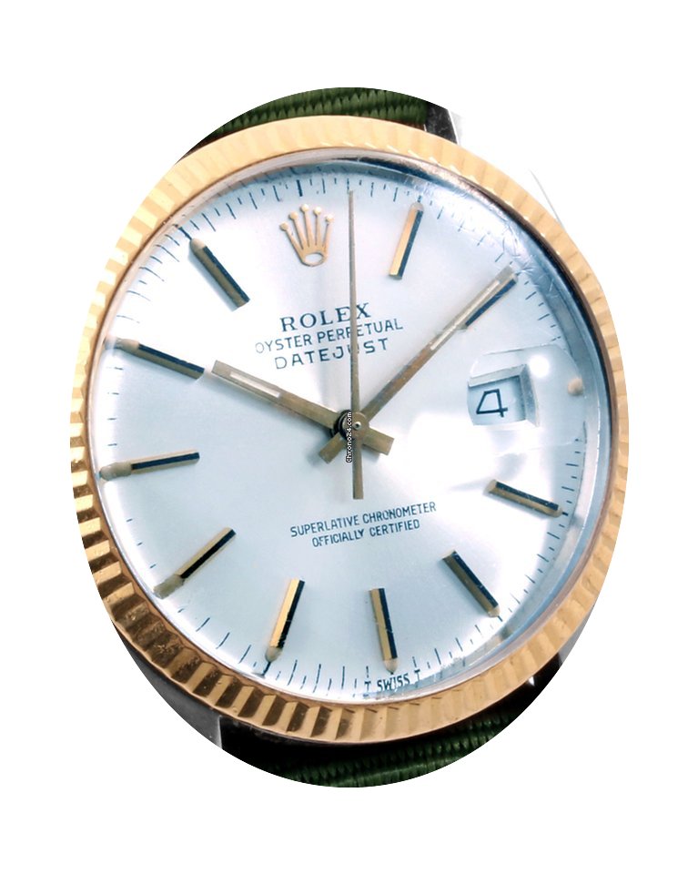 Rolex TT Mens 36mm Datejust Olive NATO 1...