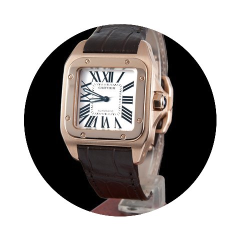 Cartier santos 100 rose gold medium size...