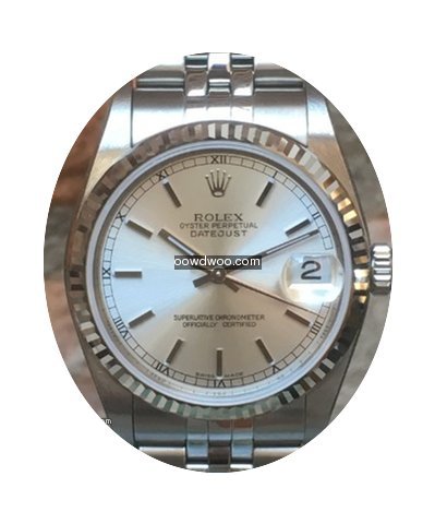 Rolex Datejust 31 78274 lunetta oro bian...