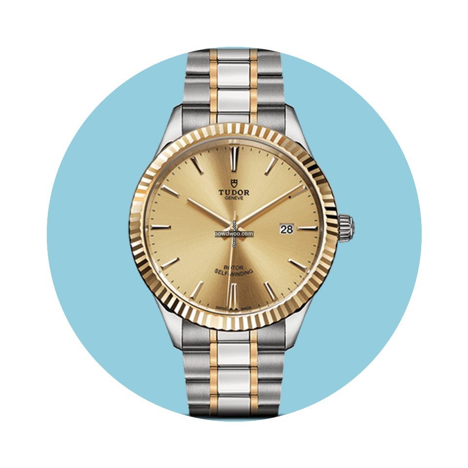 Tudor Style 41mm, geriffelte Lünette, S...