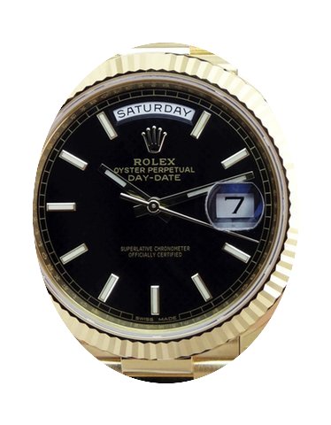 Rolex Day-Date 40 228238-BLKSP Black Ind...