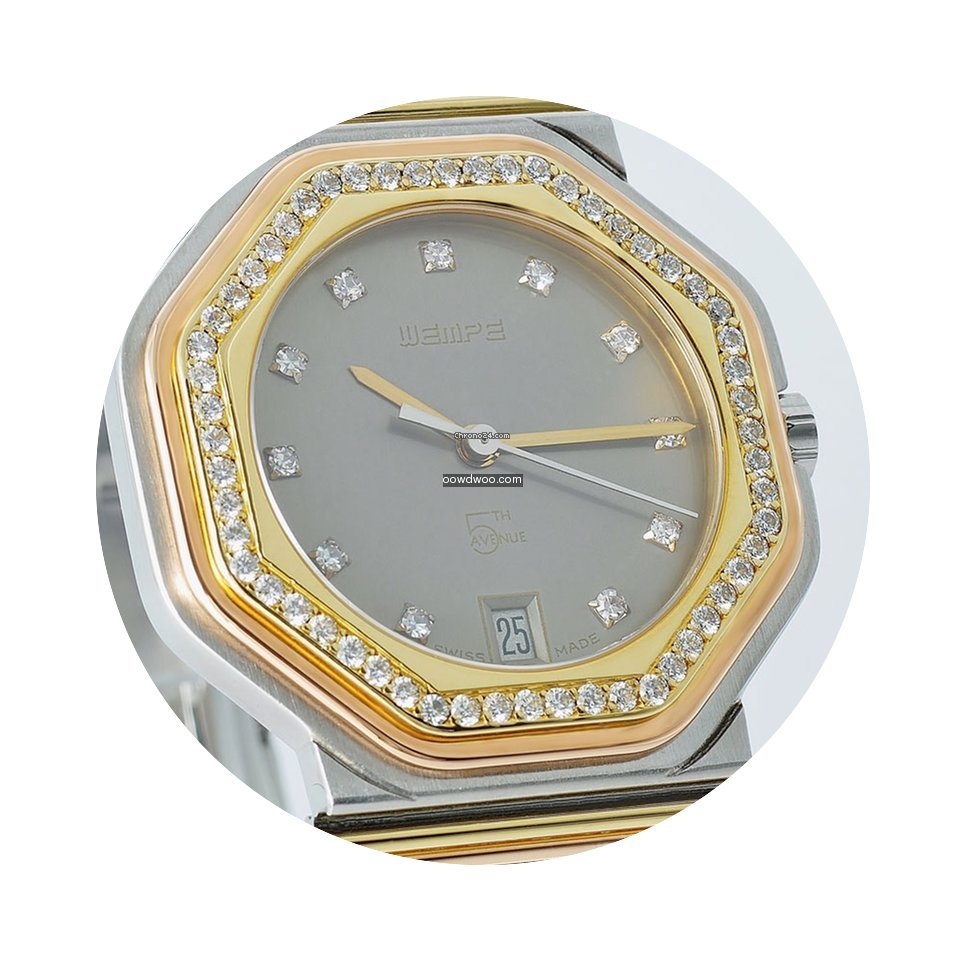 Wempe 5th Avenue Stahl/Gold bicolor 56 B...
