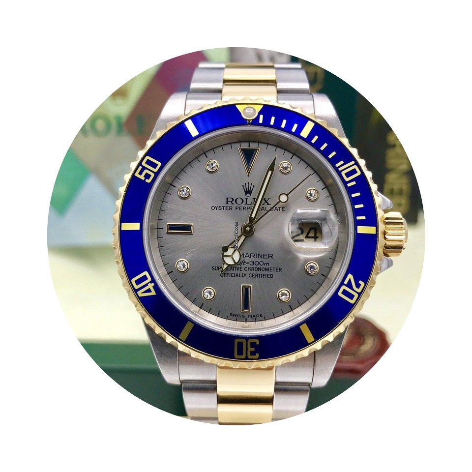 Rolex Submariner 16613 18k gold & Steel ...