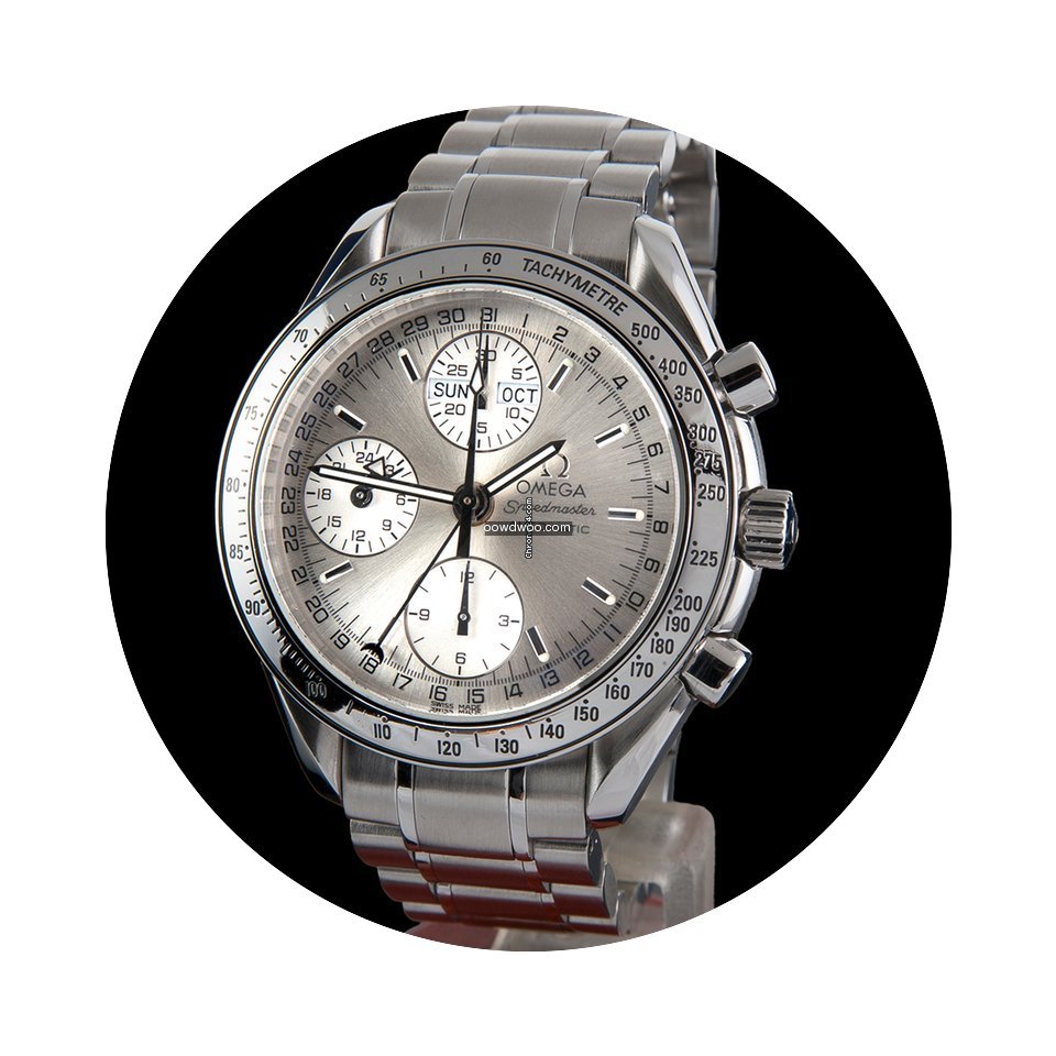 Omega speedmaster triple date steel auto...