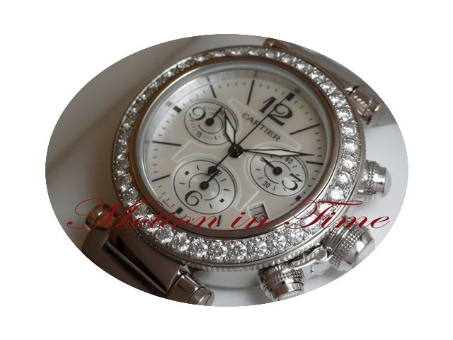 Cartier Pasha Seatimer 18kt White Gold D...
