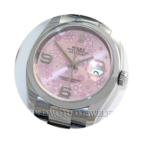 Rolex Datejust 116200 Steel Pink Flower ...