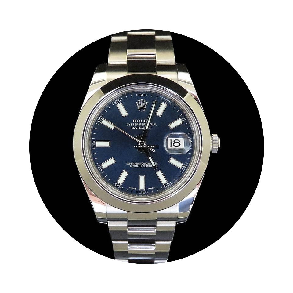 Rolex Datejust II Acier Cadran Bleu . Bo...