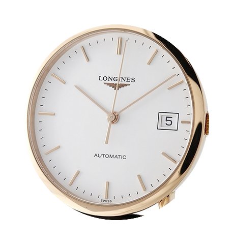Longines Presence 18k Rose Gold White In...