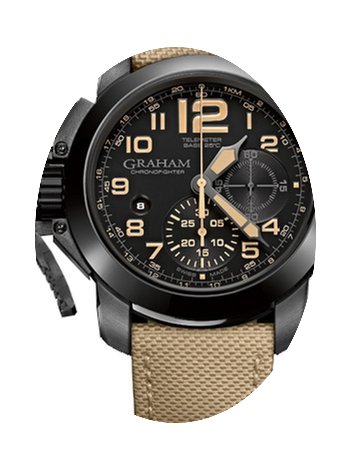 Graham Chronofighter Oversize Black Saha...