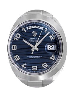 Rolex Day-Date II 218206-BLWASP 41mm Blu...