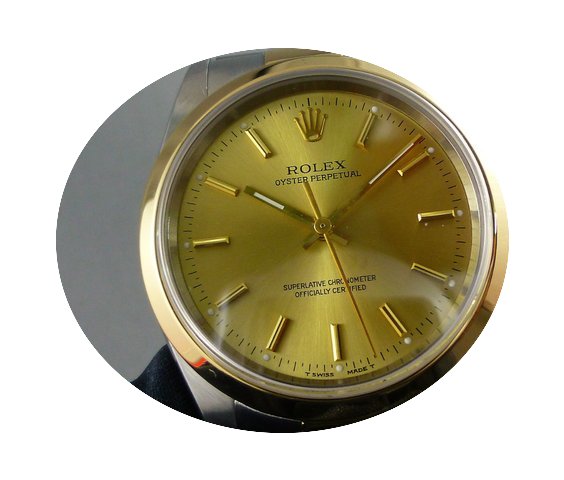 Rolex Men's Sapphire crystal Oyster Perp...