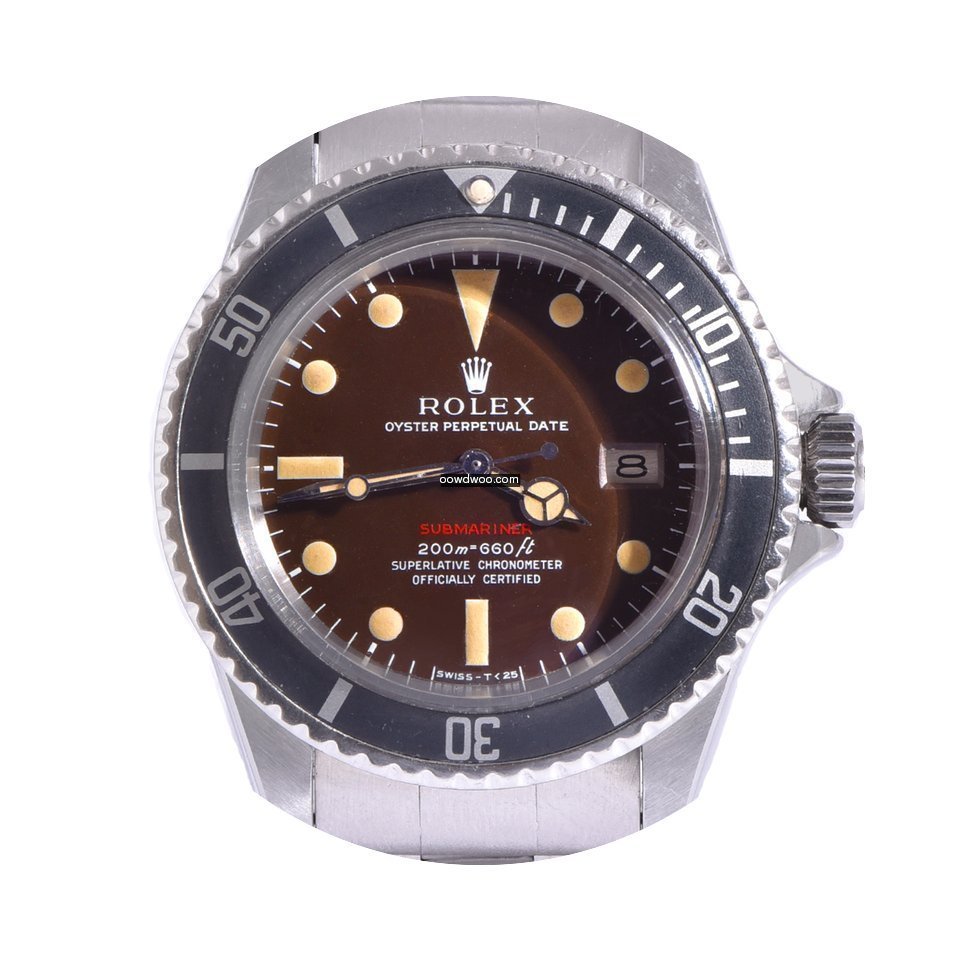 Rolex Submariner Red Brown Tropical Dial...