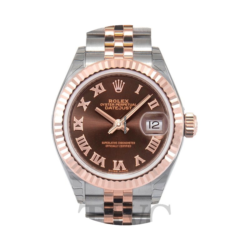 Rolex Lady Datejust 28 Chocolate/18k Eve...