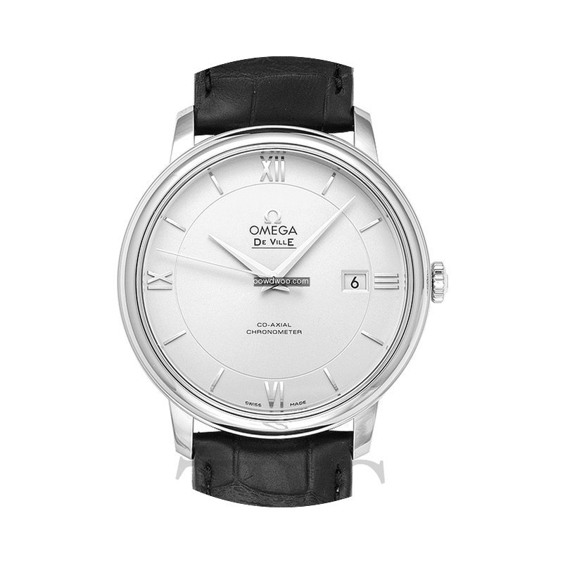 Omega De Ville Prestige Silver Steel/Lea...