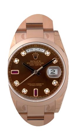 Rolex Day-Date 118205 choco dia...