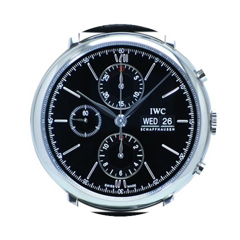 IWC Portofino Chronograph Black Dial IW3...