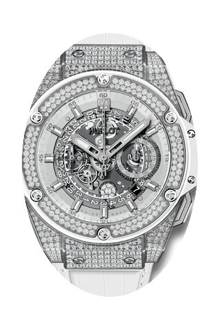 Hublot King Power Unico White Pavé...