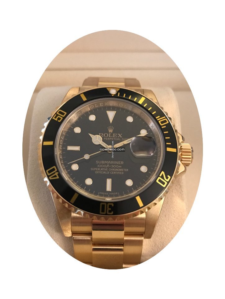 Rolex Submariner Black dial NOS 16618...