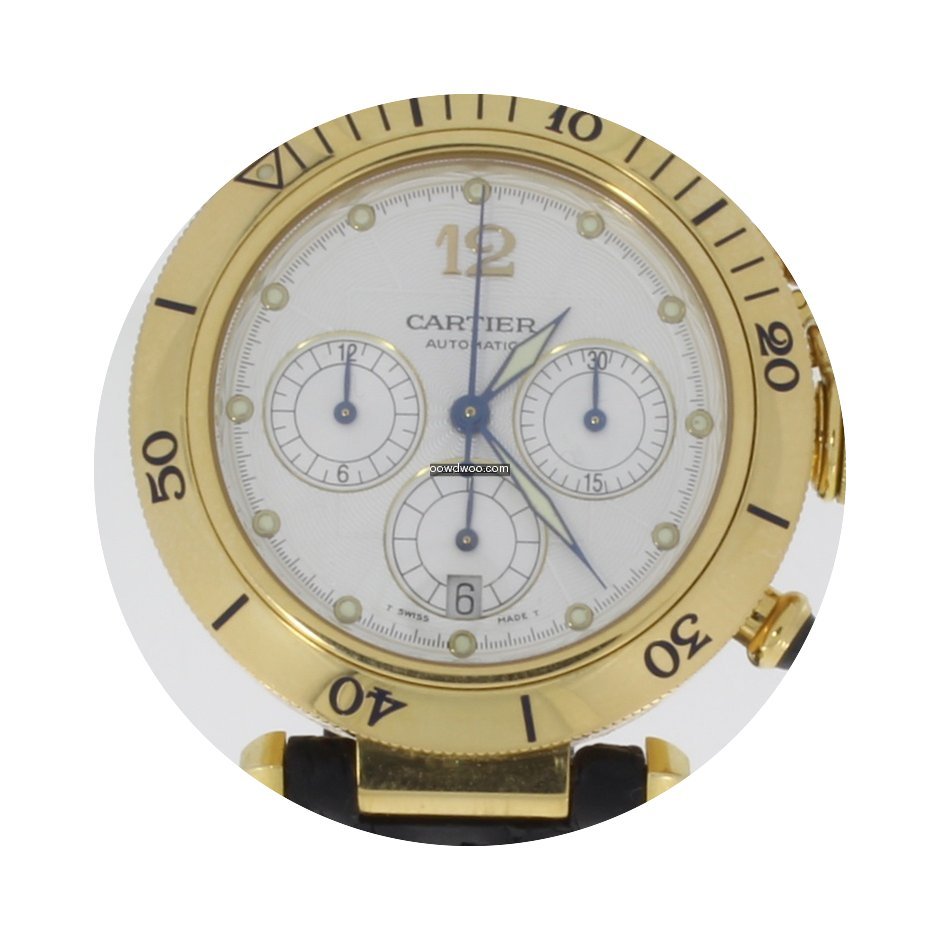 Cartier Pasha Chrono Glasboden...