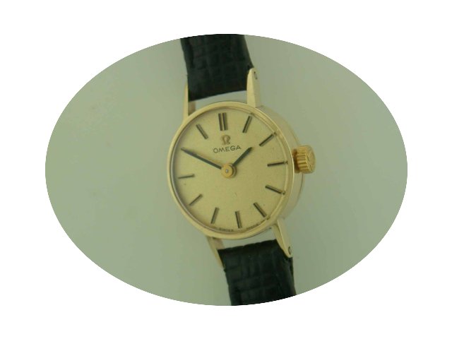 Omega Ladies 9ct gold manual...