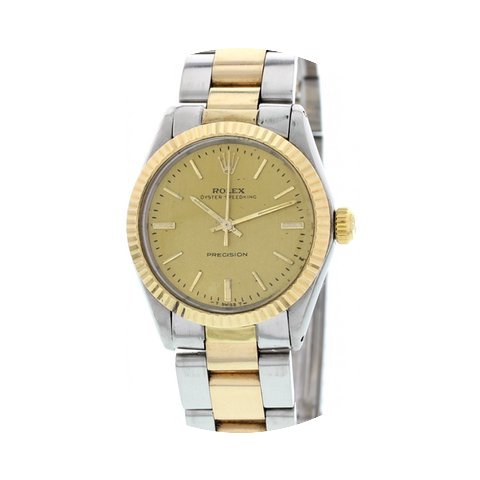 Rolex Oyster Speedking Precision 18K YG ...