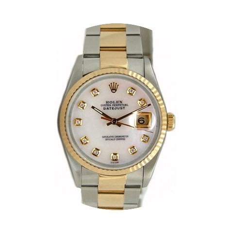 Rolex Men's Model 16233 Steel and Gold O...
