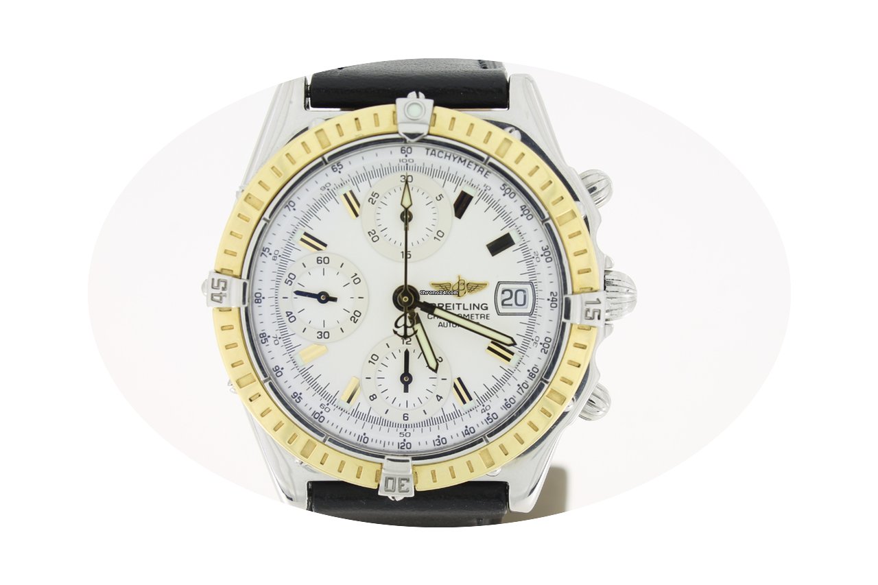 Breitling Chronomat Steel/Gold White dia...