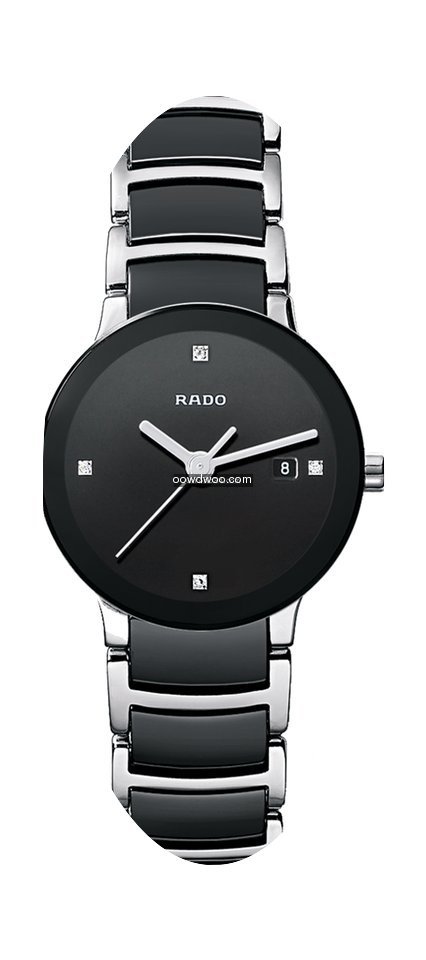Rado Centrix Diamonds schwarz Datum Kera...