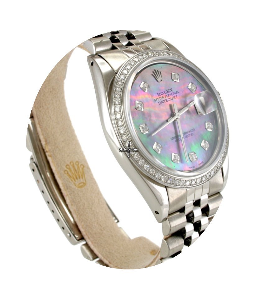 Rolex 1601 DateJust 36mm Custom Tahitian...