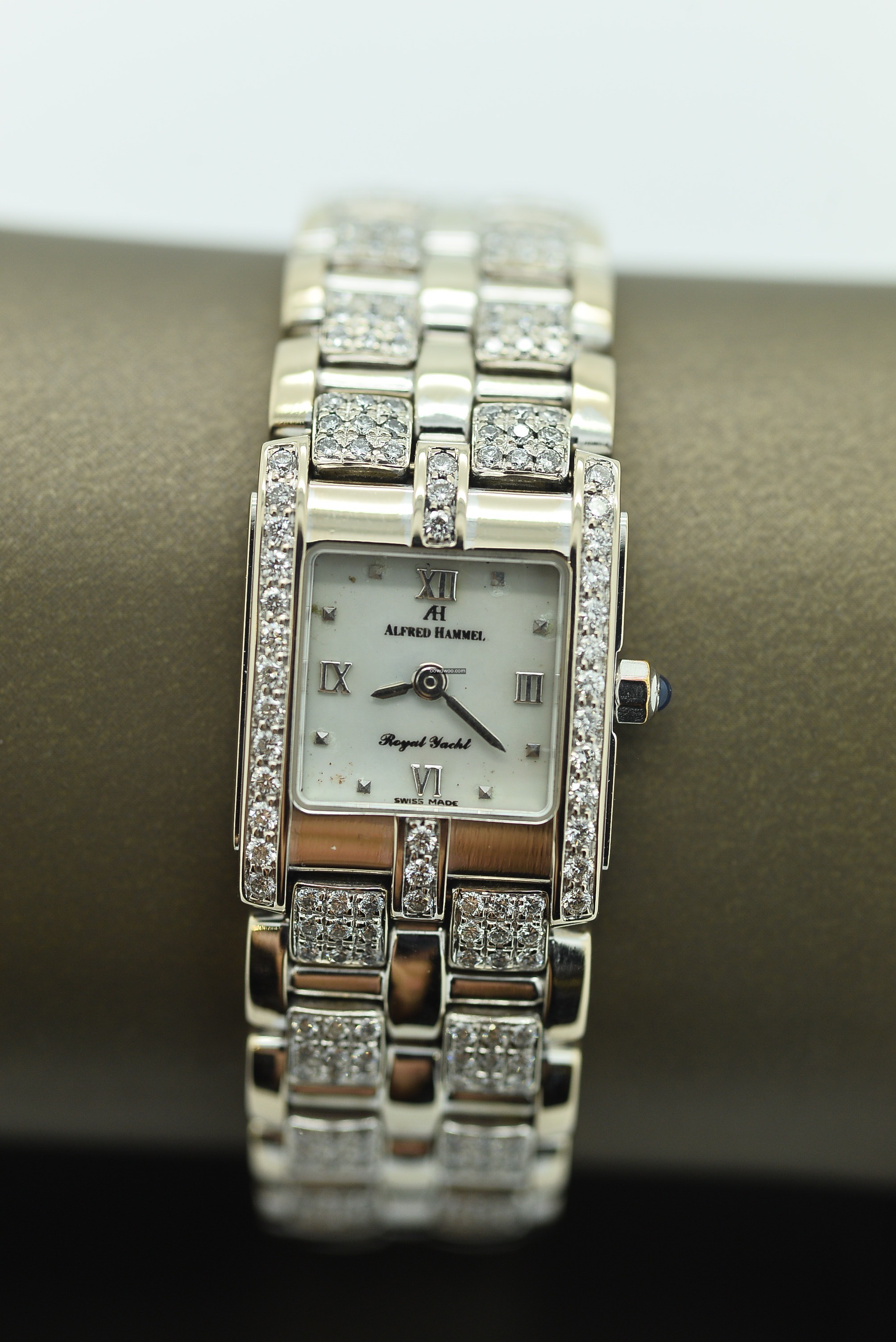 ALFRED HAMMEL 18K WHITE GOLD 2.00CT DIAM...