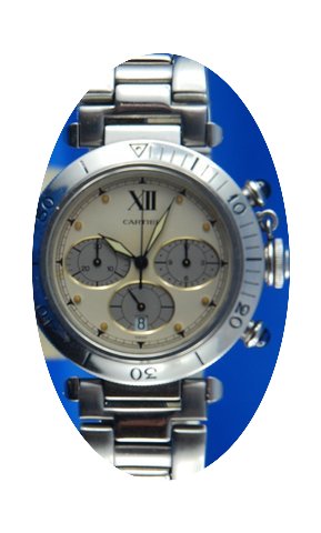 Cartier Pasha Chrono Quartz Steel...